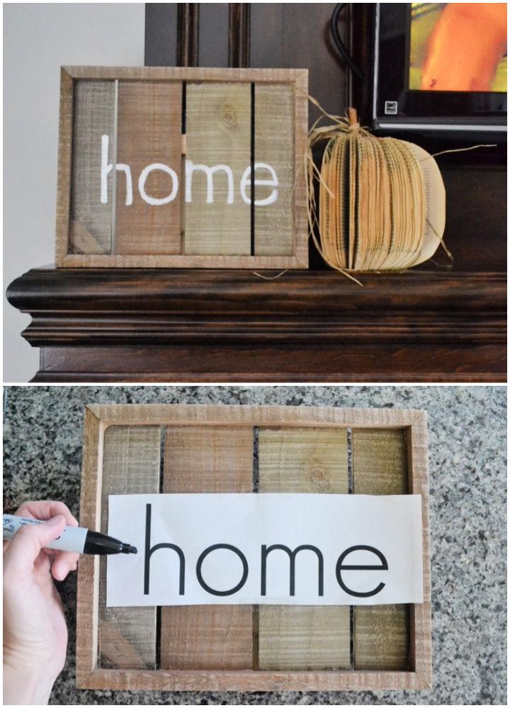 Build a Wooden Sign With Written Instructions
