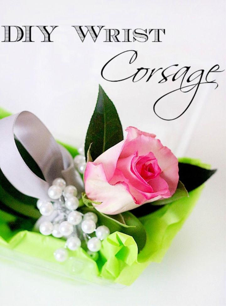 DIY Wrist Corsage at Home