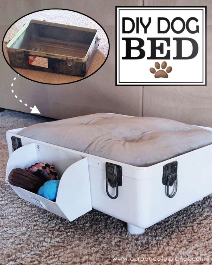 Dog Bed From A Suitcase