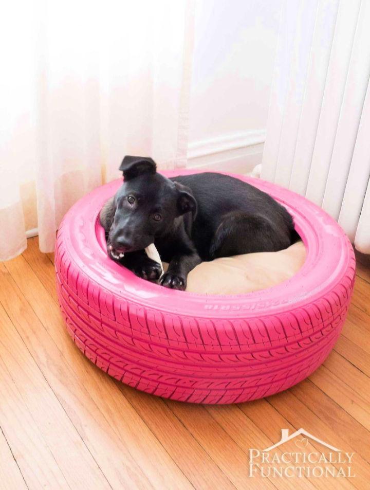 Dog Bed From a Recycled Tire