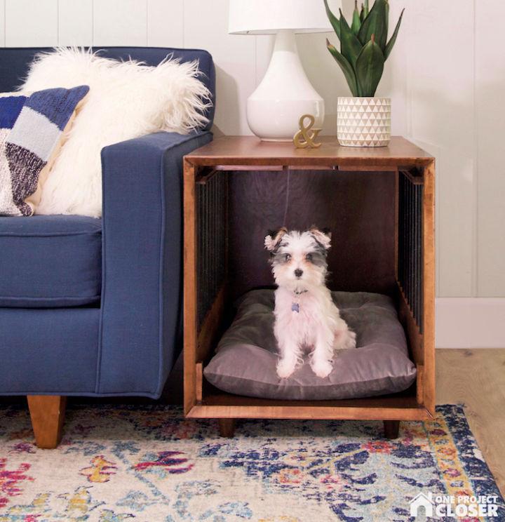 Dog Crate That Doubles as an End Table