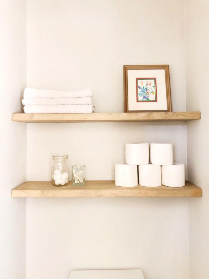 Easy Steps to Build Bathroom Floating Shelves