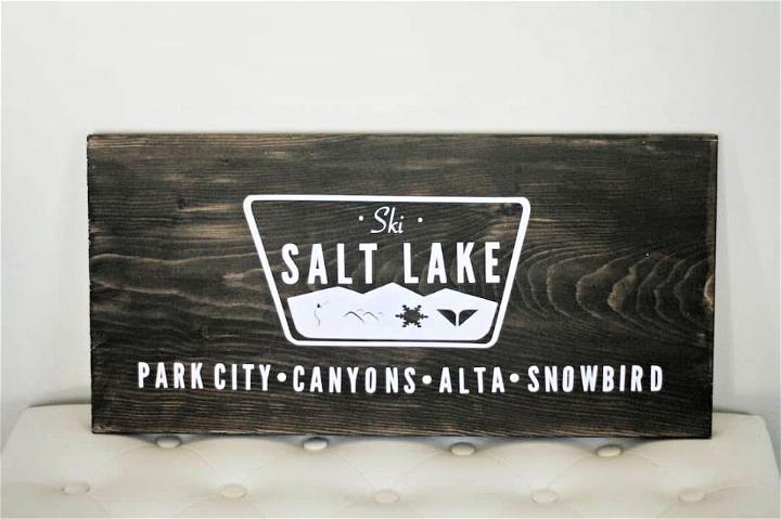 Easy to Customize Wooden Sign