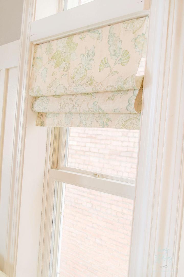 Homemade Faux Roman Shades