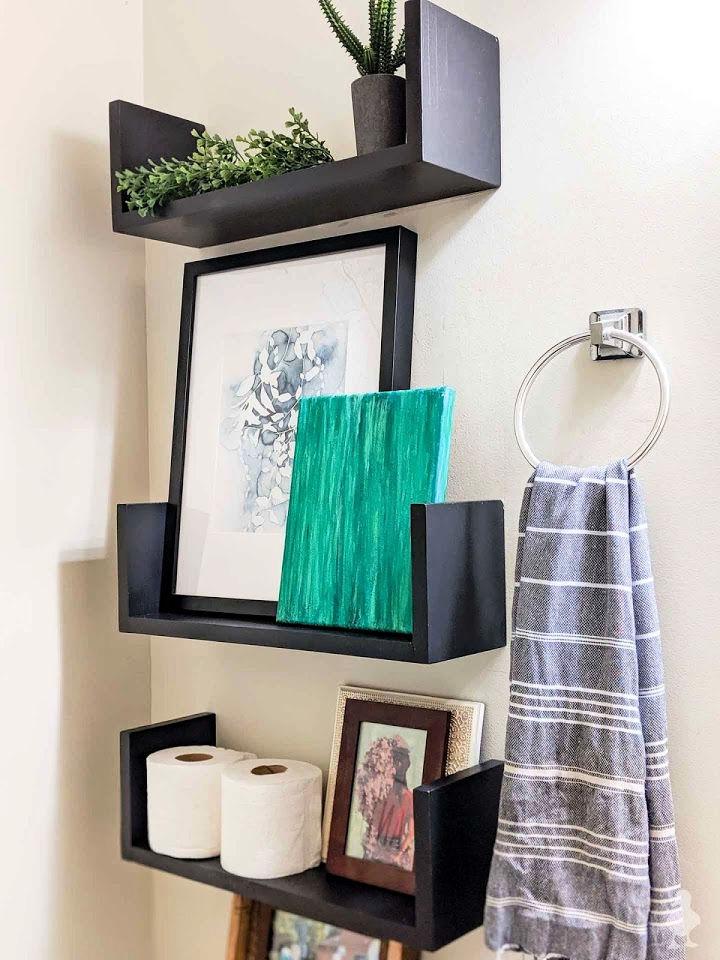 How to Make Floating U-Wall Shelves