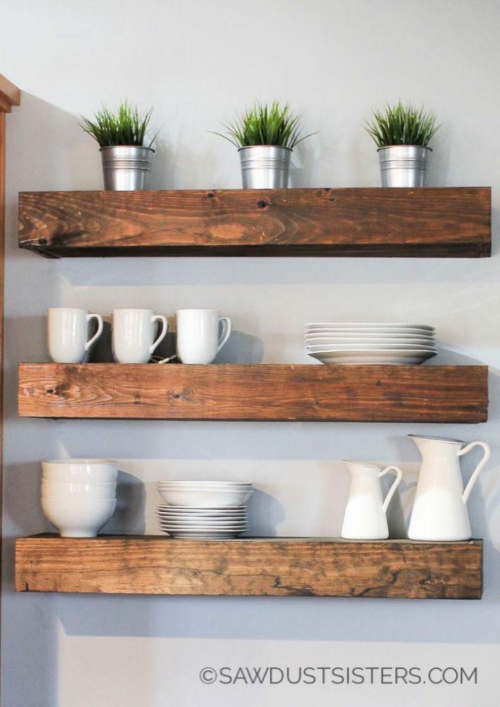 25 Homemade DIY Wall Shelves To Build At A Low Budget 2023   Free Wall Shelves Plans 