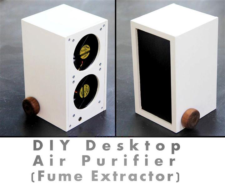 Homemade Desktop Air Purifier