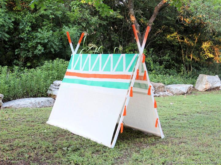 DIY Tent for Backyard Camping