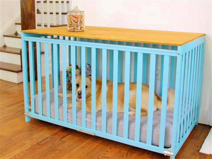 How to Upcycle a Crib Into a Dog Crate