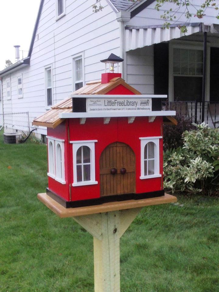 Build a Little Red Schoolhouse Free Library