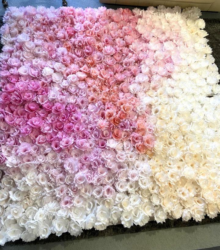 Making a Coffee Filter Flower Wall