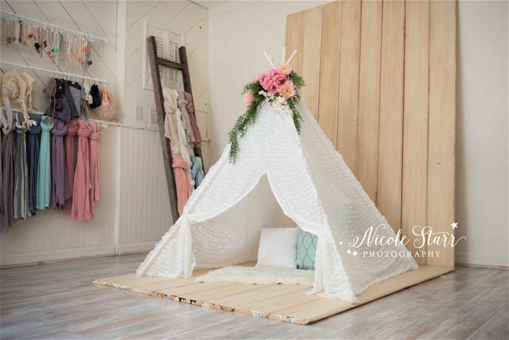 Making a Shabby Chic Teepee