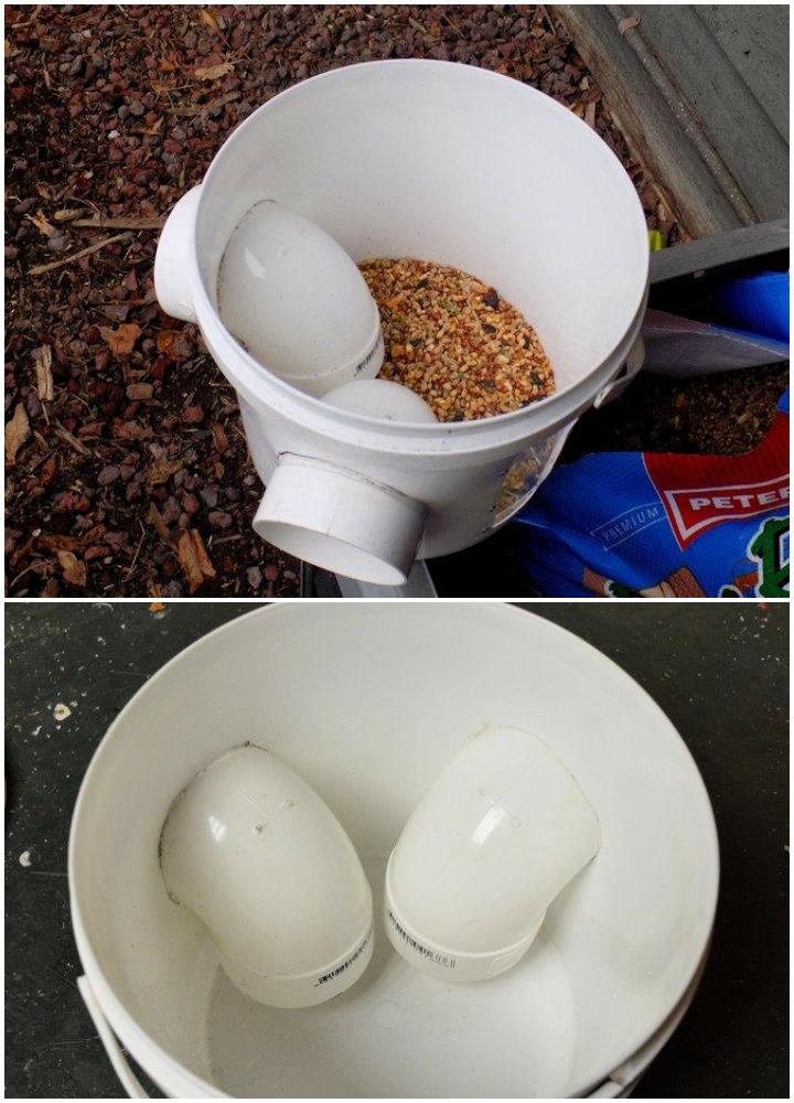 DIY Mess-Free Chicken Feeder