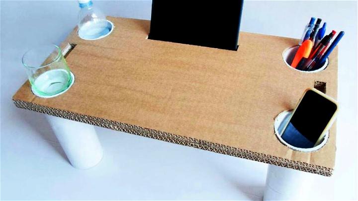 Handmade Cardboard Bed Table
