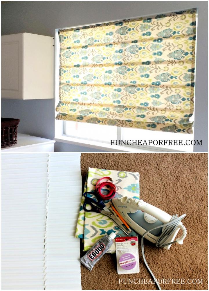 How to Make No-Sew Roman Shades