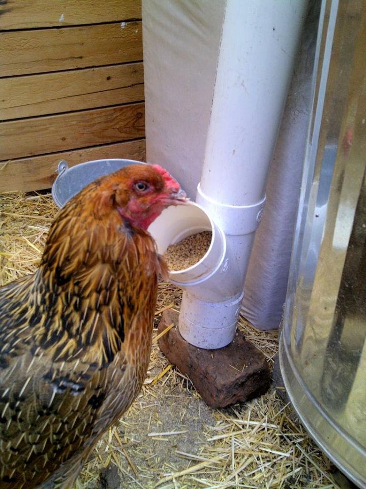 How to Make a PVC Chicken Feeder
