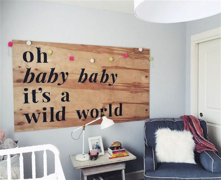 Hand-Painted Wooden Sign - Free Plans