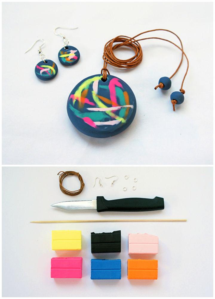 Making a Pair of Earrings With Polymer Clay