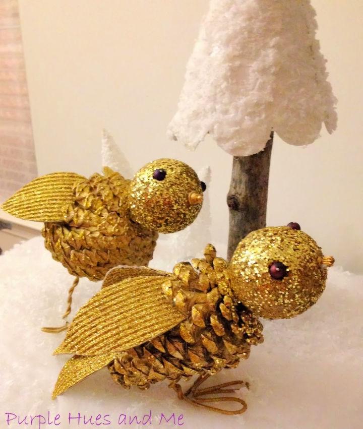 Pine Cone Birds Craft for Kids