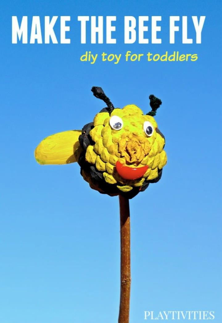 DIY Pine Cone Bumble Bee