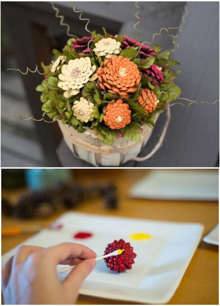 Make Your Own Pinecone Mums Flower