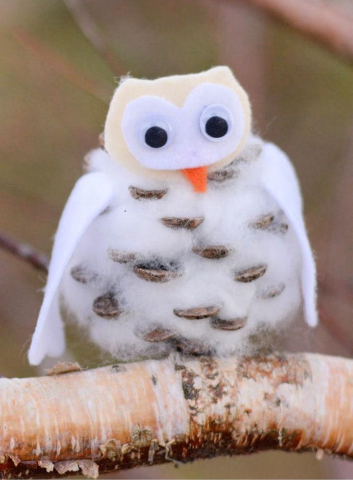 Pinecone Winter Owls Craft