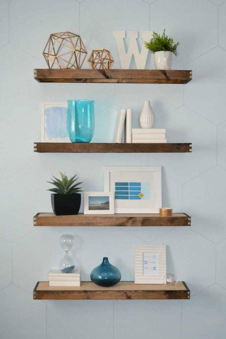 Modern DIY Rustic Wall Shelves