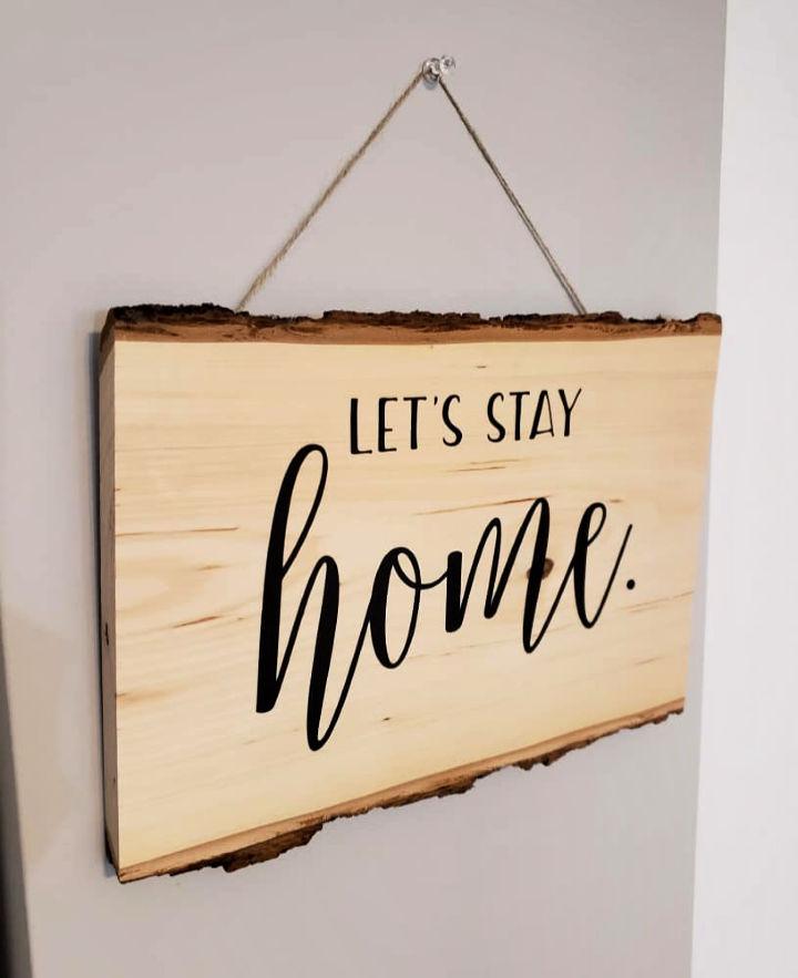 DIY Rustic Wood Sign With Free SVG Files