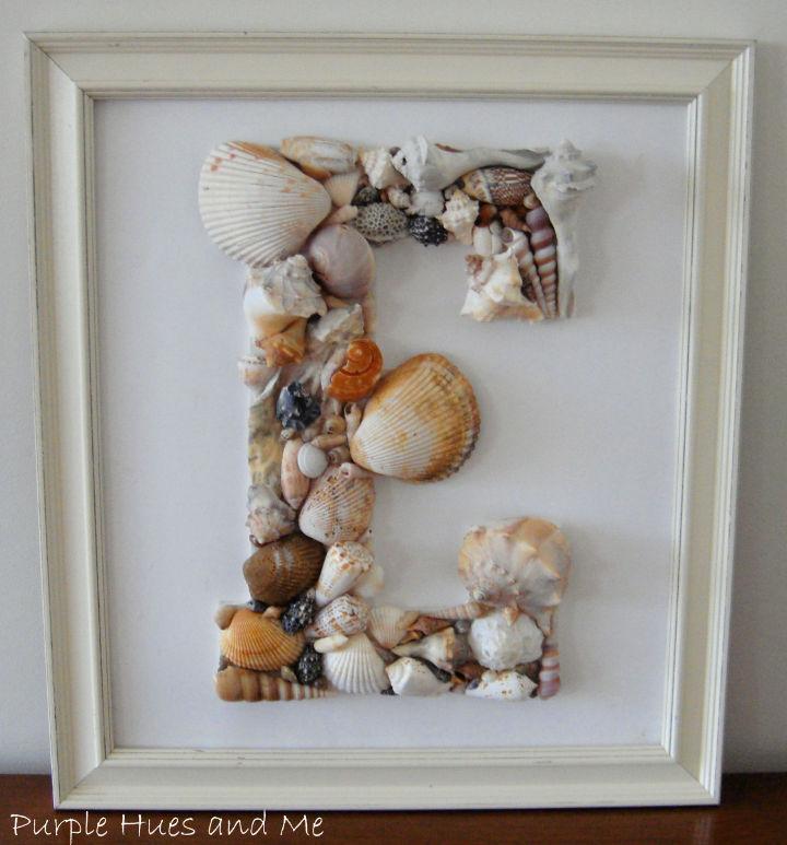 DIY Seashell Monogram Art