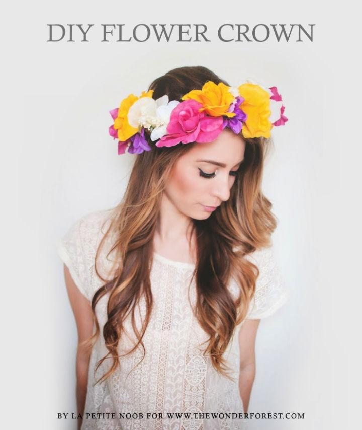 Simple Flower Crown Tutorial