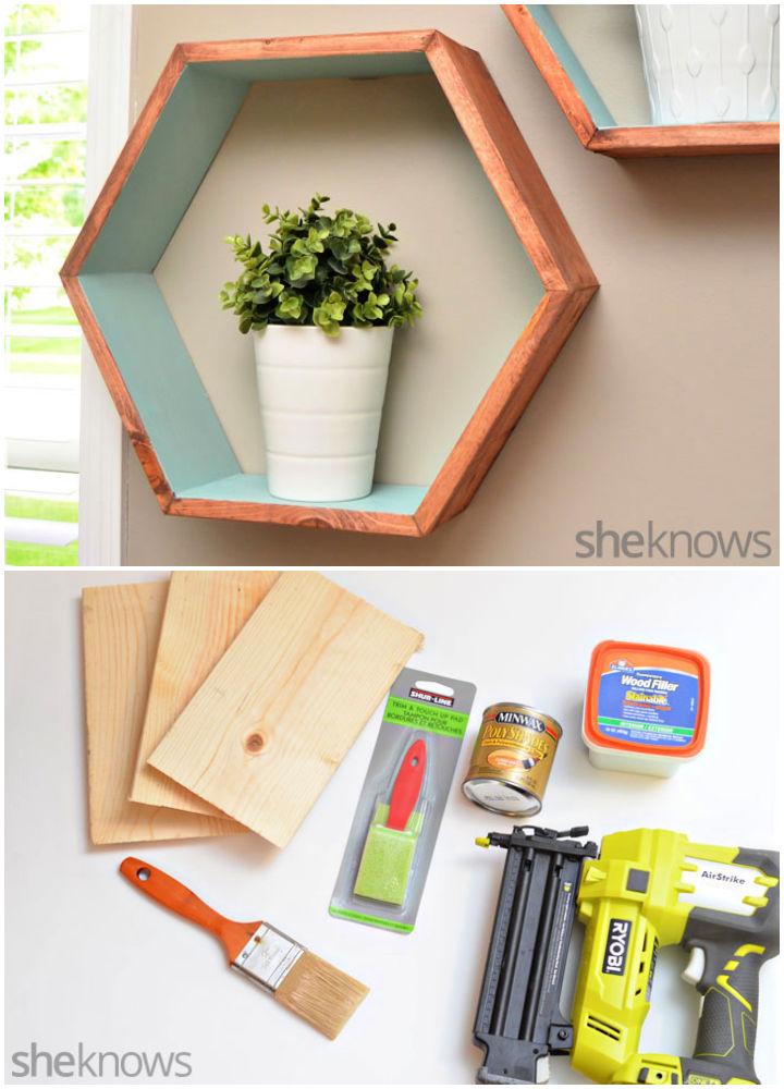 Build Geometric-Style Storage Wall Shelves