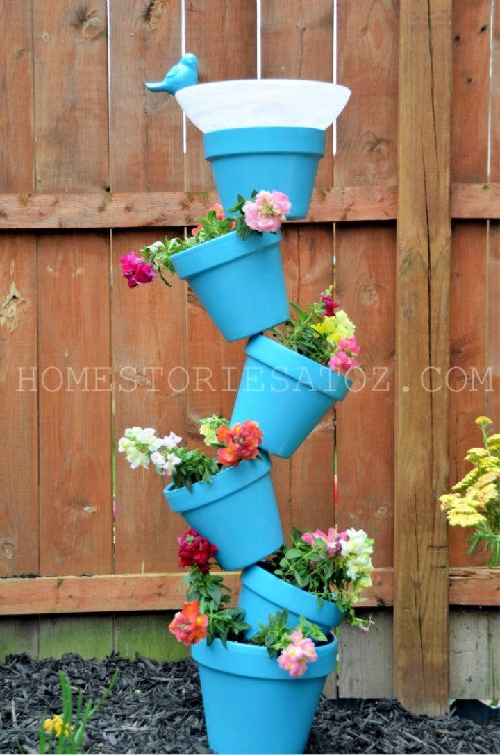 Make Your Own Clay Pot Tiered Planter 