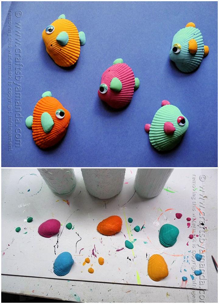 Tropical Seashell Fish Craft for Kids