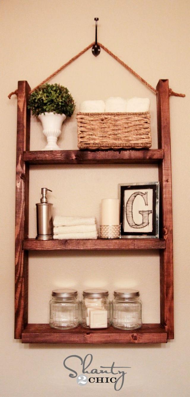 Making a Wall Hanging Bathroom Shelf