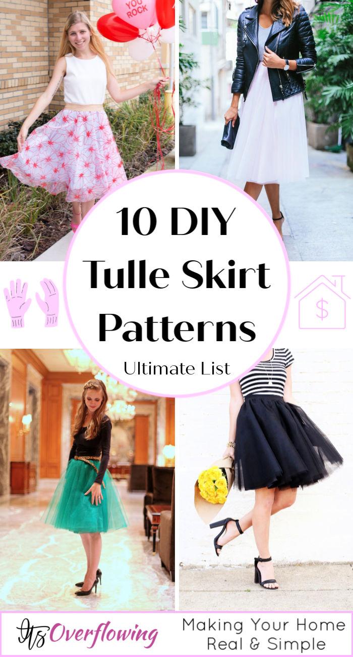 10 DIY Tulle Skirt Patterns  How to Make a Tulle Skirt