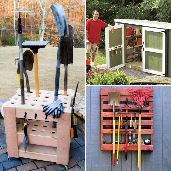 17 Easy DIY Garden Tool Storage Ideas • Its Overflowing
