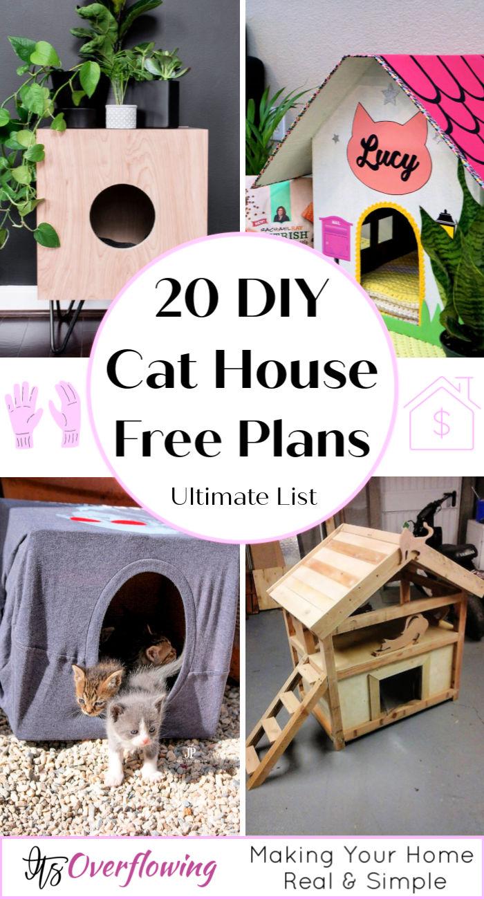 20 Free DIY Cat House Plans and Cat House Ideas
