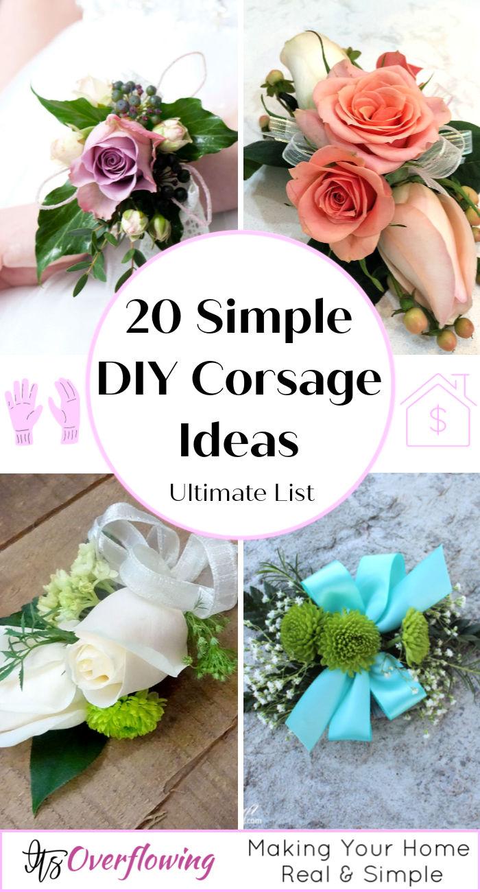 20 Simple DIY Corsage Ideas -  How To Make A Corsage