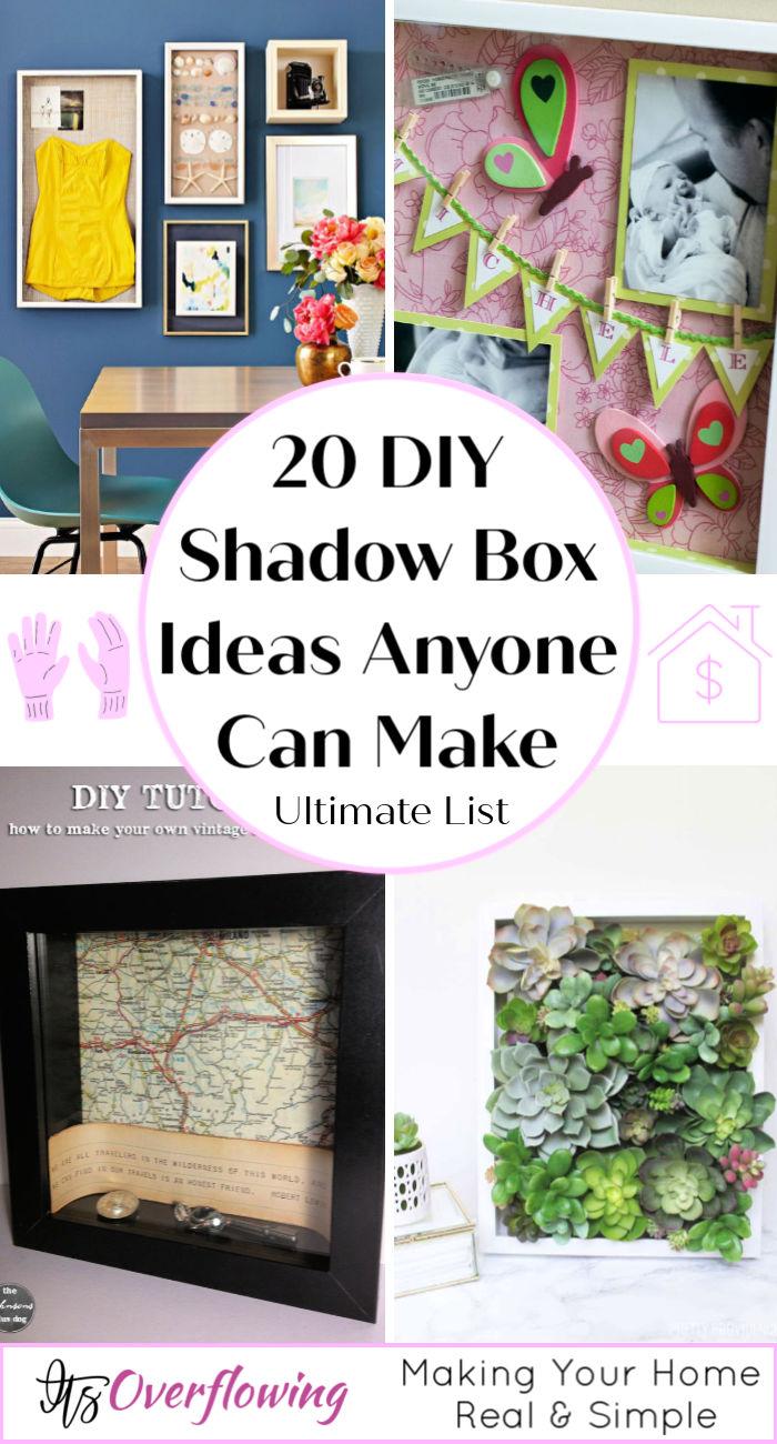 20 Unique DIY Shadow Box Ideas Anyone Can Make