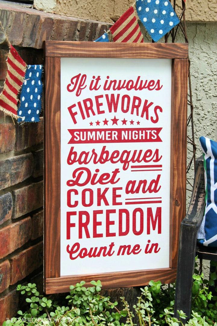 How to Make a 4th Of July Sign