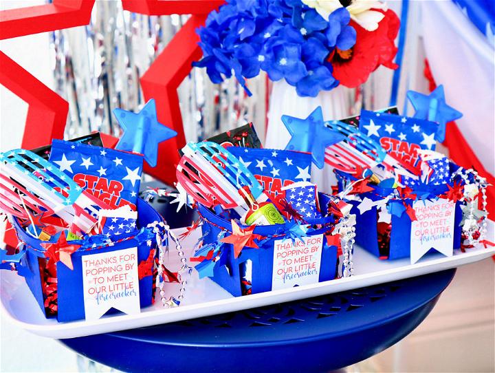 4th of July Firecracker Party Favor