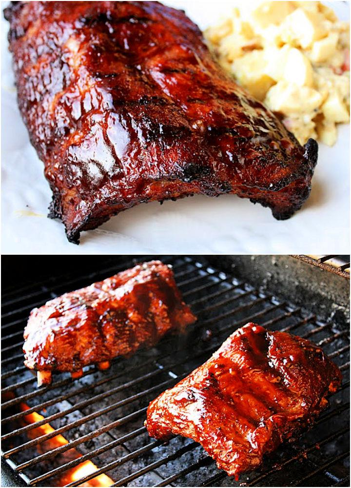 Homemade Barbecued Baby Back Ribs