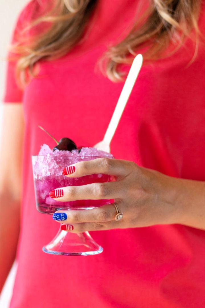 Boozy Snow Cones for 4th Of July