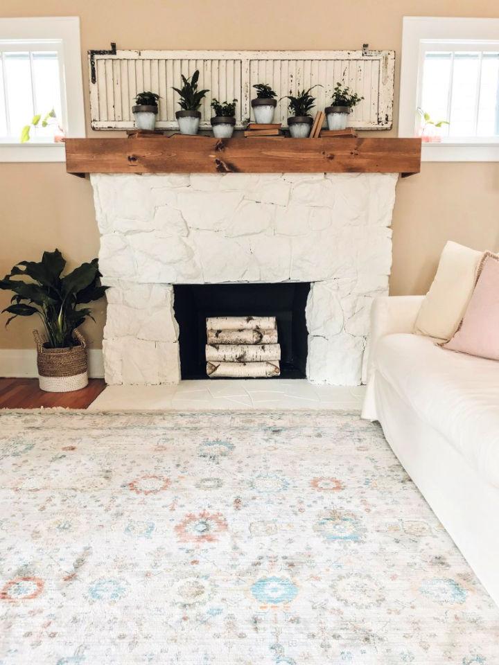Budget-Friendly Fireplace Mantel