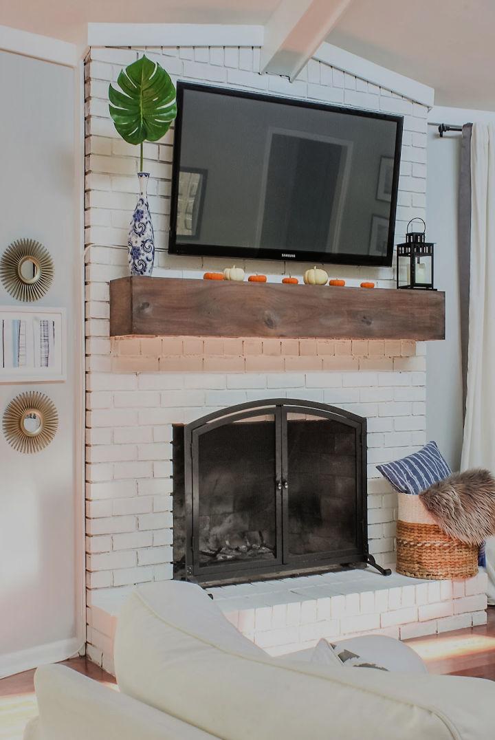 Building a Wood Beam Mantel