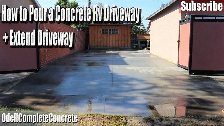 DIY Concrete RV Driveway Ideas
