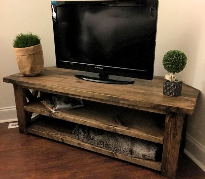 Make Your Own Corner TV Stand