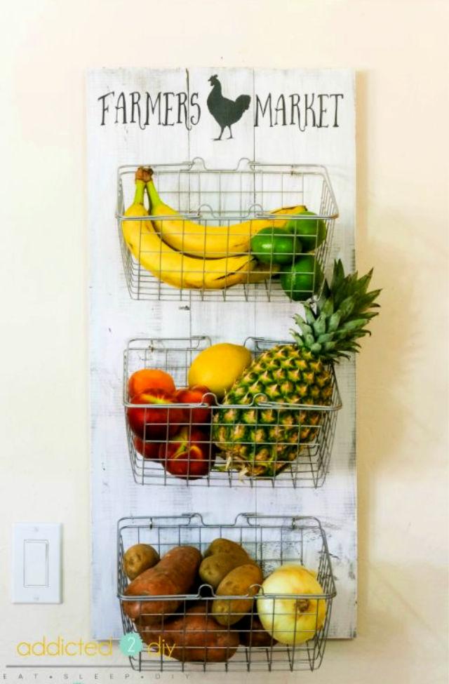 How to Make a Farmhouse Produce Rack