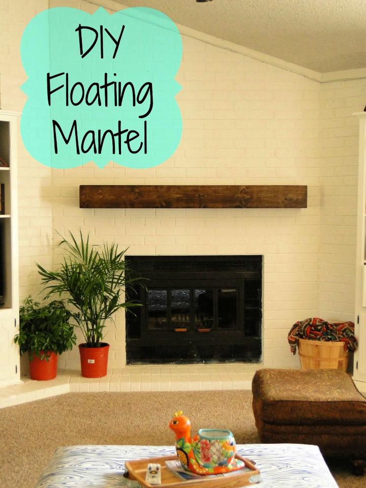 DIY Floating Mantel - Step by Step Instructions