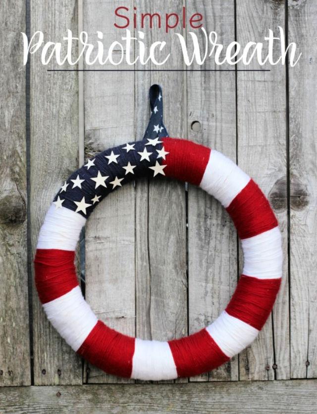 DIY Patriotic Wreath